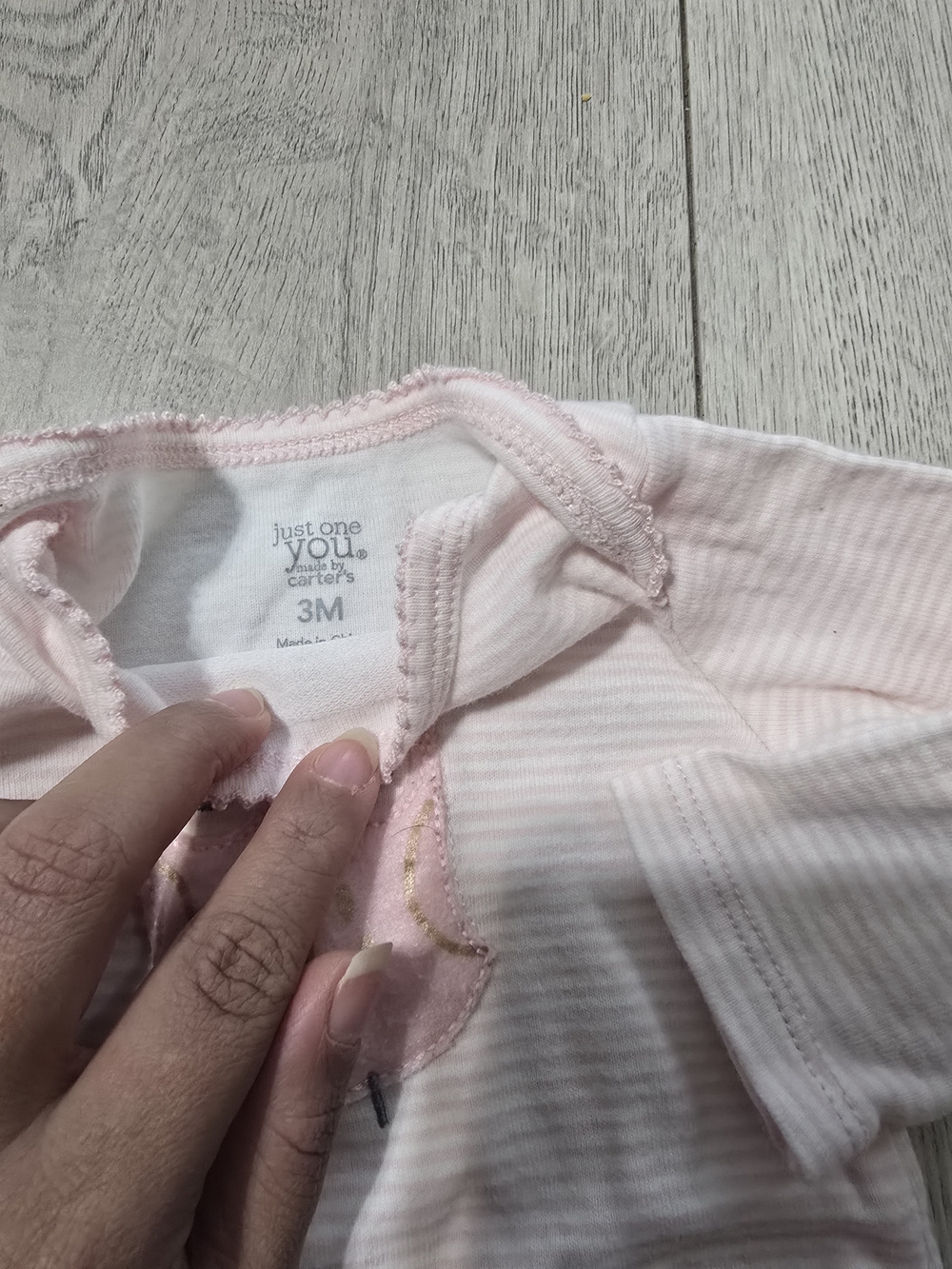 Carter's Light Pink Striped Baby Top